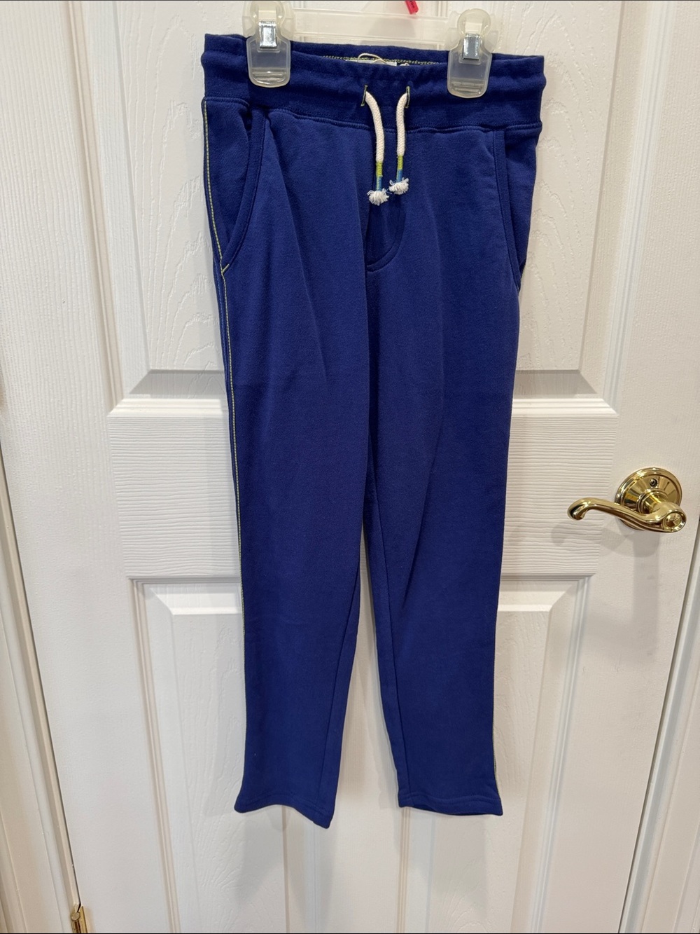 Boden Blue Joggers with drawstring and pockets size 7Y